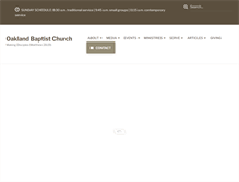 Tablet Screenshot of oaklandbc.com